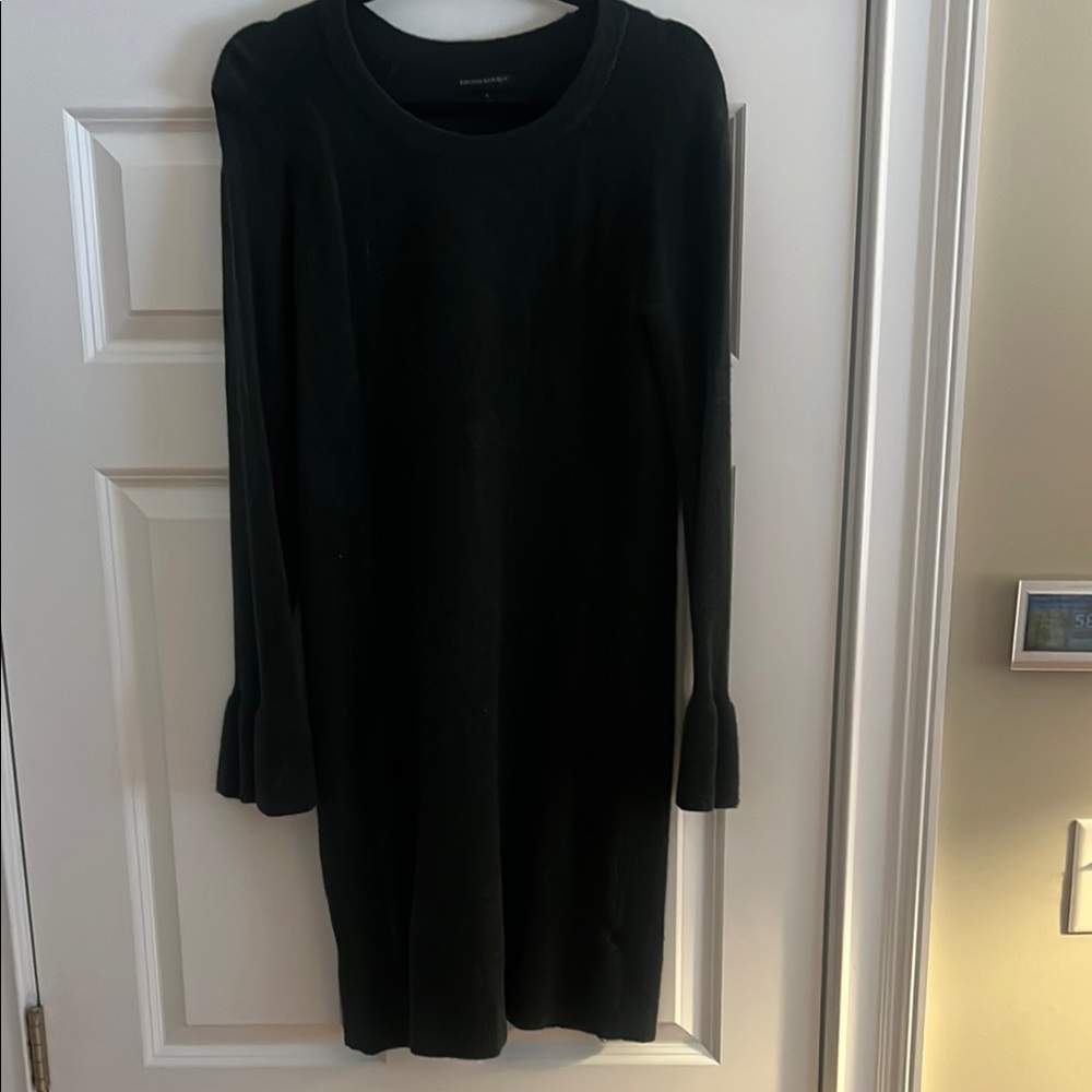 Banana Republic Dark Green Long Sleeve Sweater Dress